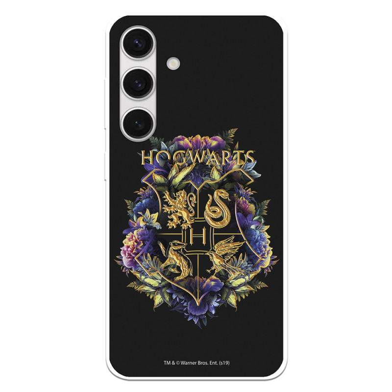 Funda para Samsung Galaxy S24 Oficial de Harry Potter Hogwarts Floral - Harry Potter