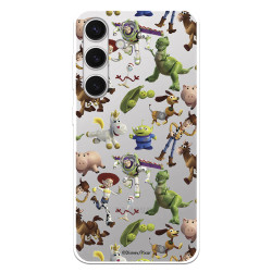 Funda para Samsung Galaxy S24 Oficial de Disney Muñecos Toy Story Siluetas - Toy Story