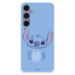 Funda para Samsung Galaxy S24 Plus Oficial de Disney Stitch Azul - Lilo & Stitch