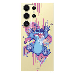 Funda para Samsung Galaxy S24 Ultra Oficial de Disney Stitch Graffiti - Lilo & Stitch