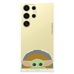 Funda para Samsung Galaxy S24 Ultra Oficial de Star Wars Baby Yoda Sonrisas - The Mandalorian