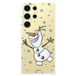 Funda para Samsung Galaxy S24 Ultra Oficial de Disney Olaf Transparente - Frozen