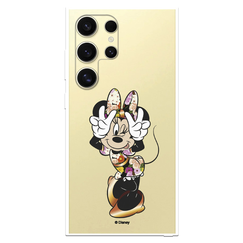 Funda para Samsung Galaxy S24 Ultra Oficial de Disney Minnie Posando - Clásicos Disney