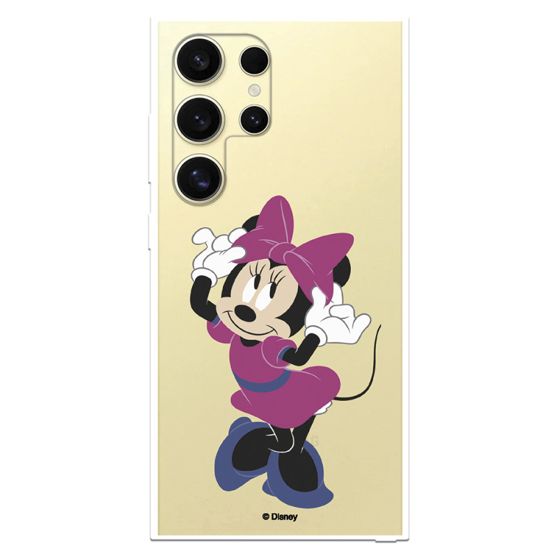 Funda para Samsung Galaxy S24 Ultra Oficial de Disney Minnie Rosa - Clásicos Disney