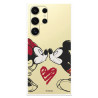 Funda para Samsung Galaxy S24 Ultra Oficial de Disney Mickey y Minnie Beso - Clásicos Disney