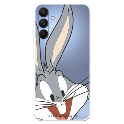 Funda para Samsung Galaxy A15 5G Oficial de Warner Bros Bugs Bunny Silueta Transparente - Looney Tunes