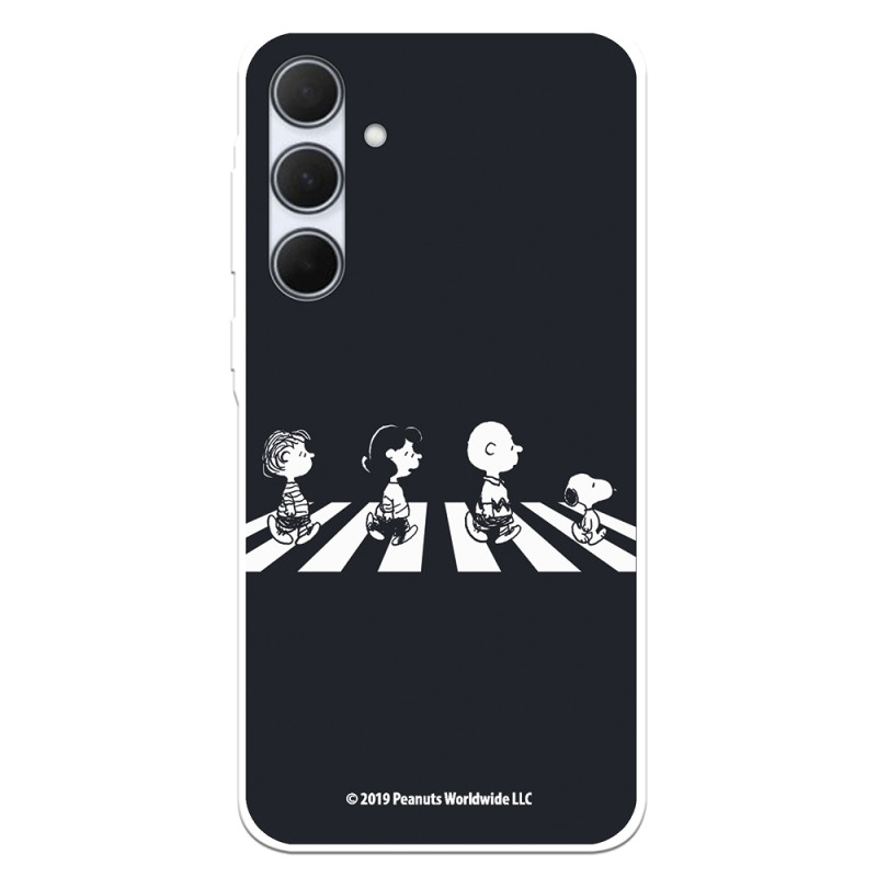 Funda para Samsung Galaxy A35 5G Oficial de Peanuts Personajes Beatles - Snoopy