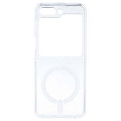 Funda Transparente Logo Compatible con Magsafe para Samsung Galaxy Z Flip 5