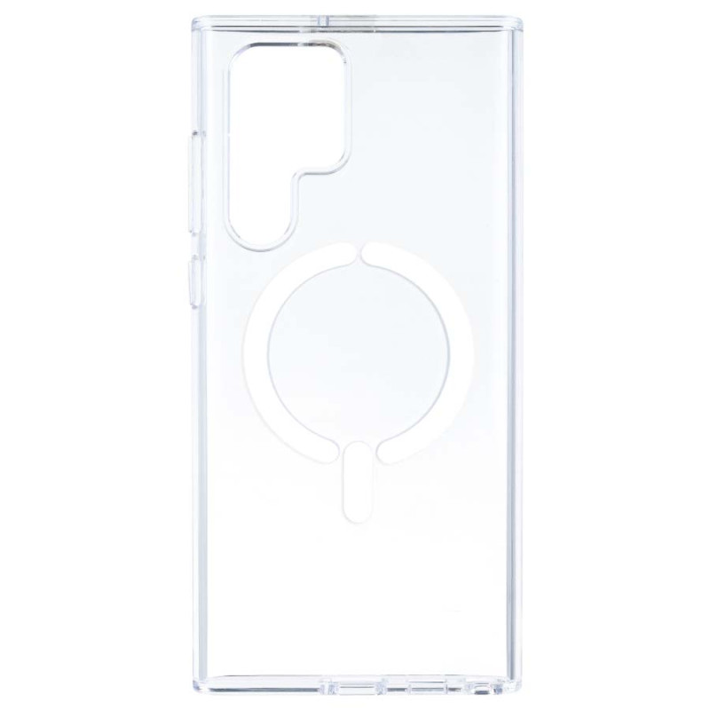 Funda Transparente Resistente Compatible con MagSafe para Samsung Galaxy S22 Ultra