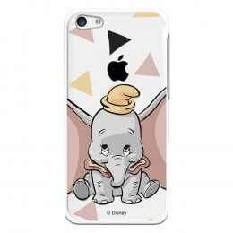 Carcasa Oficial Disney Dumbo silueta transparente para iPhone 5C - Dumbo- La Casa de las Carcasas