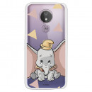 Carcasa Oficial Disney Dumbo silueta transparente para Motorola Moto G7 Power - Dumbo- La Casa de las Carcasas