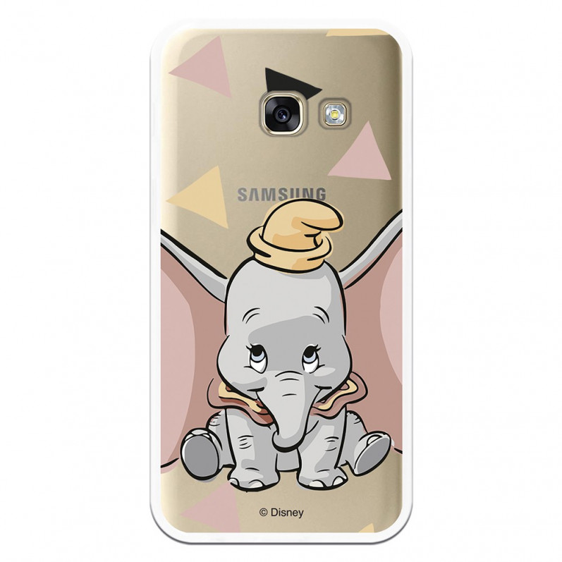 Carcasa Oficial Disney Dumbo silueta transparente para Samsung Galaxy A3 2017 - Dumbo- La Casa de las Carcasas