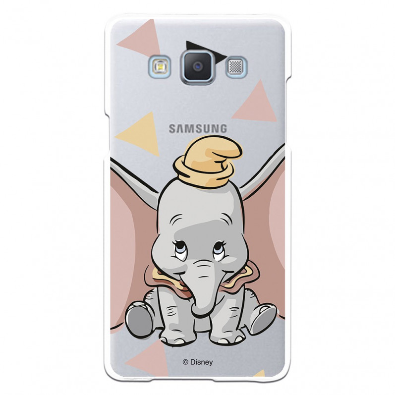 Carcasa Oficial Disney Dumbo silueta transparente para Samsung Galaxy A5 - Dumbo- La Casa de las Carcasas