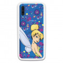 Carcasa Oficial Disney Campanilla Flores Transparente para Samsung Galaxy A70 - Peter Pan- La Casa de las Carcasas