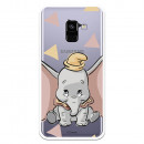 Carcasa Oficial Disney Dumbo silueta transparente para Samsung Galaxy A5 2018 - Dumbo- La Casa de las Carcasas