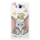 Carcasa Oficial Disney Dumbo silueta transparente para Samsung Galaxy J7 2016 - Dumbo- La Casa de las Carcasas