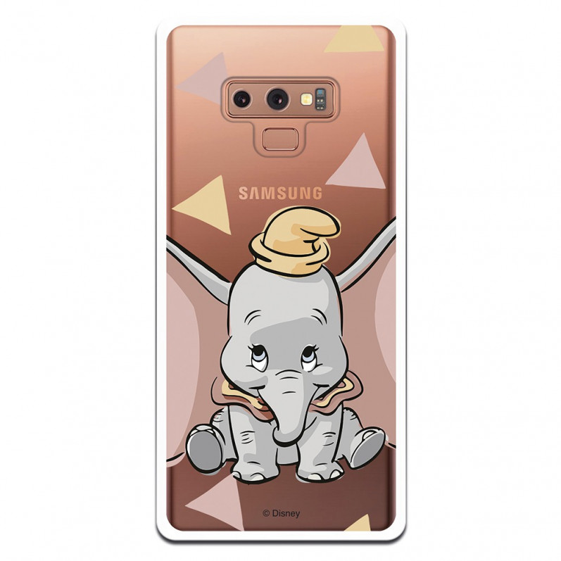 Carcasa Oficial Disney Dumbo silueta transparente para Samsung Galaxy Note 9 - Dumbo- La Casa de las Carcasas