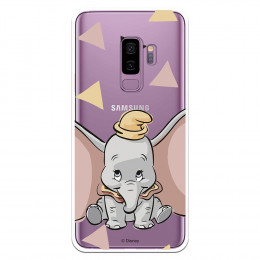 Carcasa Oficial Disney Dumbo silueta transparente para Samsung Galaxy S9 Plus - Dumbo- La Casa de las Carcasas