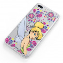 Offizielle Disney Tinker Bell Flowers Transparente Hülle für Sony Xperia XZ3 – Peter Pan