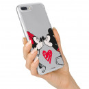 Hülle für Honor 7C Disney Official Mickey und Minnie Kiss - Disney Classics