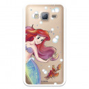 Carcasa Oficial Disney Sirenita y Sebastián Transparente para Samsung Galaxy J3 2023 - La Sirenita- La Casa de las Carcasas