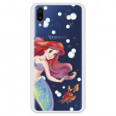 Carcasa Oficial Disney Sirenita y Sebastián Transparente para Samsung Galaxy M20 - La Sirenita- La Casa de las Carcasas