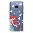 Carcasa Oficial Disney Sirenita y Sebastián Transparente para Samsung Galaxy S9 - La Sirenita- La Casa de las Carcasas