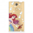 Carcasa Oficial Disney Sirenita y Sebastián Transparente para Sony Xperia L2 - La Sirenita- La Casa de las Carcasas