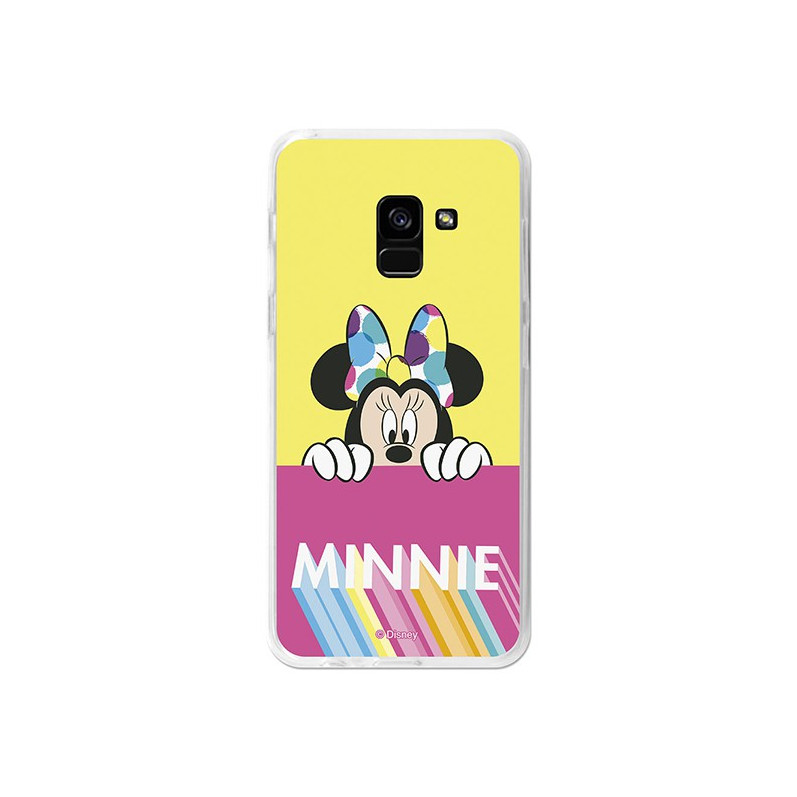 Offizielle Disney Hülle Minnie Pink Gelb Samsung Galaxy A5 2018