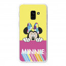 Offizielle Disney Hülle Minnie Pink Gelb Samsung Galaxy A5 2018