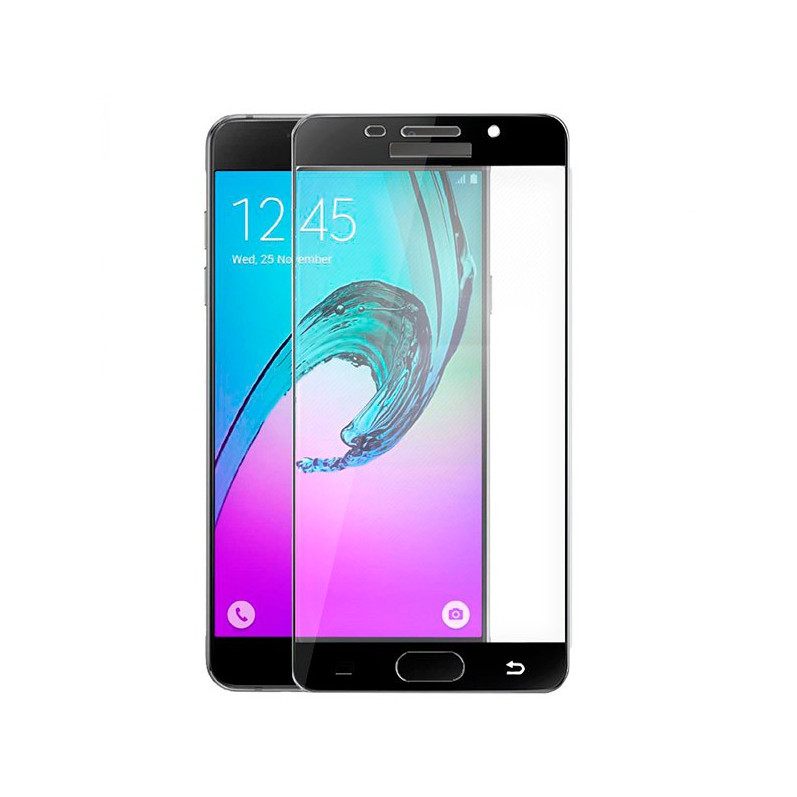 Vollständig schwarzes gehärtetes Glas für Samsung Galaxy A5 2016