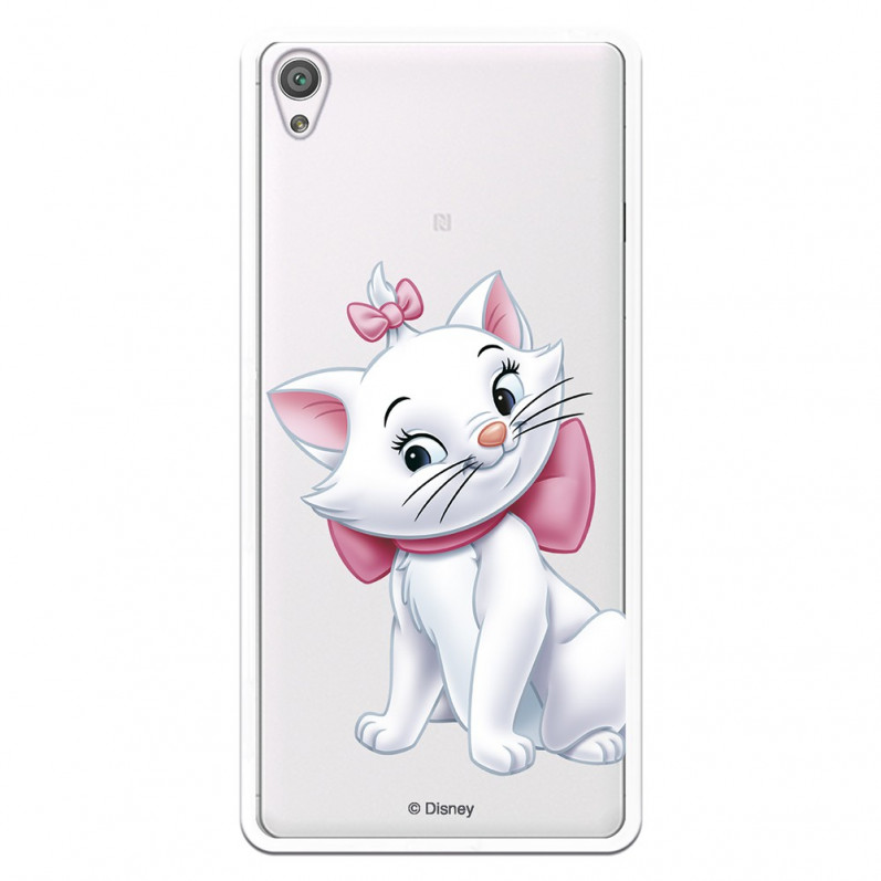 Offizielle Disney Marie Silhouette transparente Hülle für Sony Xperia XA - The Aristocats