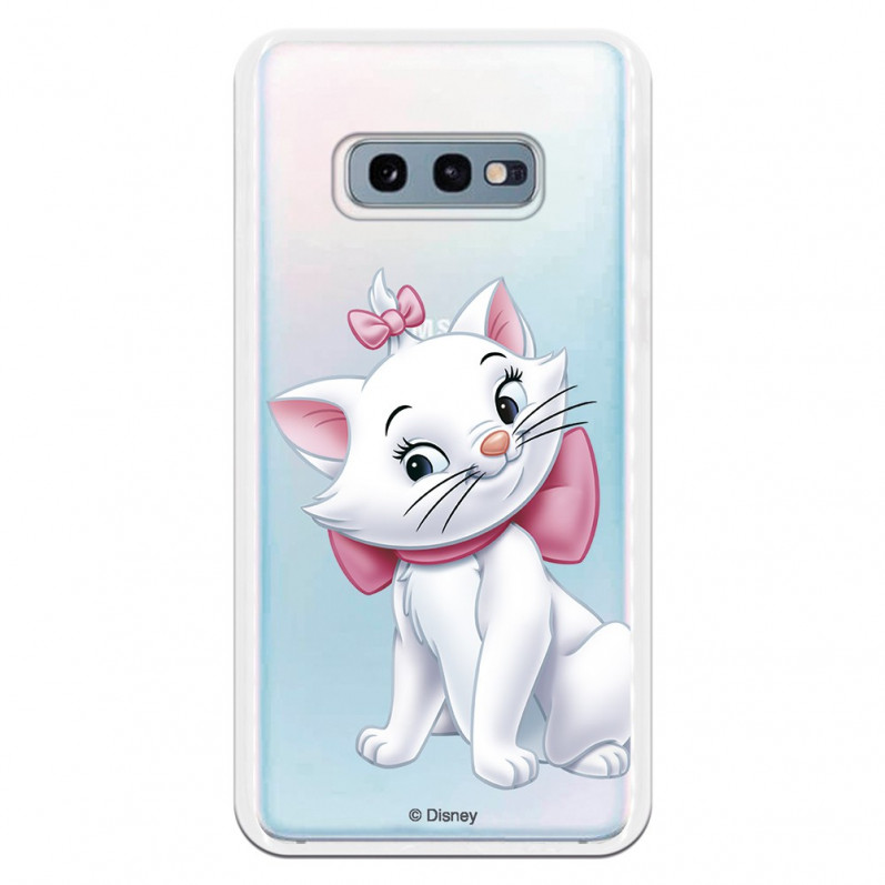 Offizielle Disney Marie Silhouette transparente Hülle für Samsung Galaxy S10e - The Aristocats