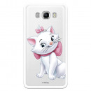 Offizielle Disney Marie Silhouette transparente Hülle für Samsung Galaxy J7 2016 - The Aristocats