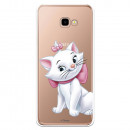 Offizielle Disney Marie Silhouette transparente Hülle für Samsung Galaxy J4 Plus – The Aristocats