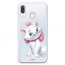 Offizielle Disney Marie Silhouette transparente Hülle für Samsung Galaxy A40 - The Aristocats