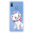 Offizielle Disney Marie Silhouette transparente Hülle für Samsung Galaxy A20e - The Aristocats