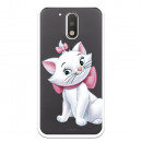 Offizielle Disney Marie Silhouette transparente Hülle für Motorola Moto G4 Plus - The Aristocats