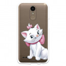 Offizielle Disney Marie Silhouette transparente Hülle für LG K10 2017 - The Aristocats