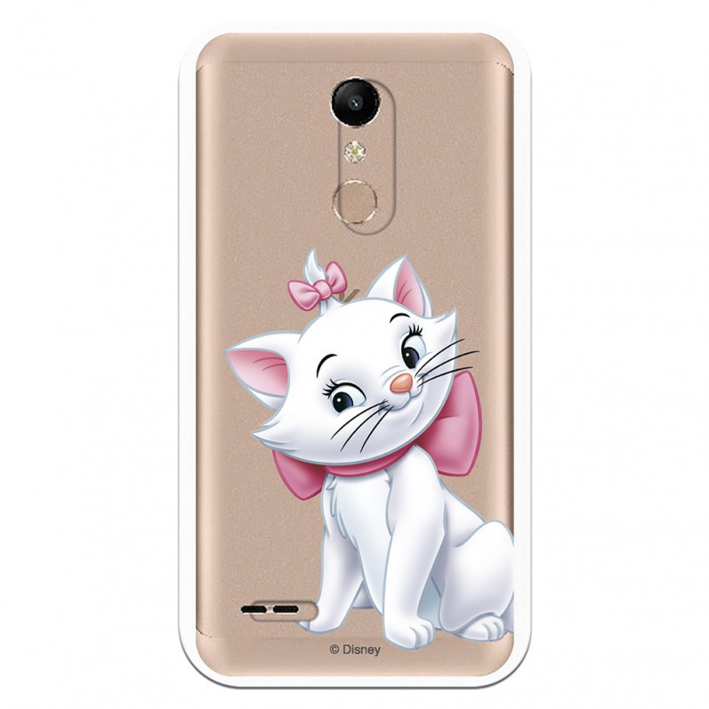 Offizielle Disney Marie Silhouette transparente Hülle für LG K10 2018 – The Aristocats