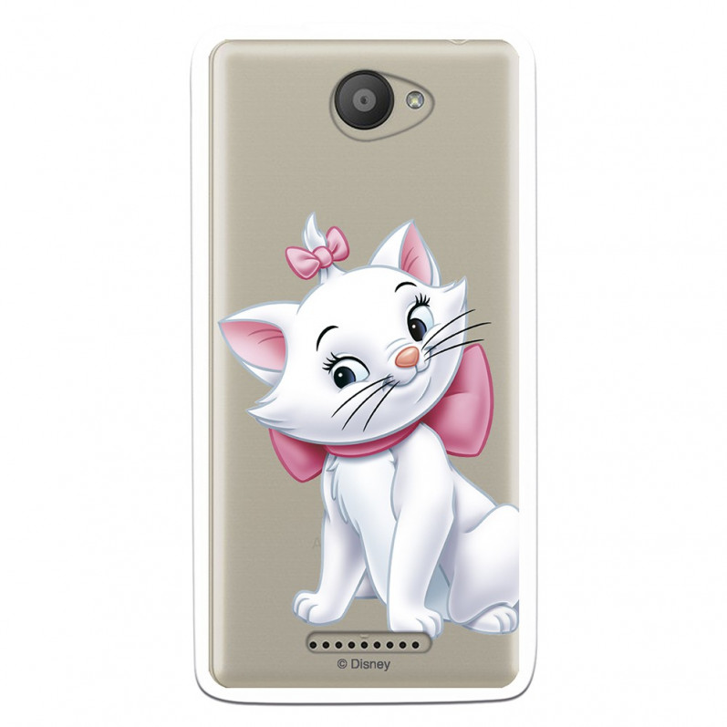 Offizielle Disney Marie Silhouette transparente Hülle für BQ Aquaris U Lite – The Aristocats