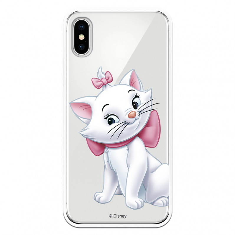 Offizielle Disney Marie Silhouette transparente Hülle für iPhone X - The Aristocats