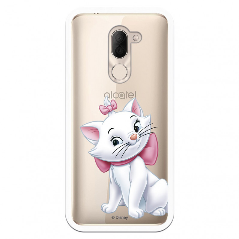 Offizielle Disney Marie Silhouette transparente Hülle für Alcatel 3X – The Aristocats