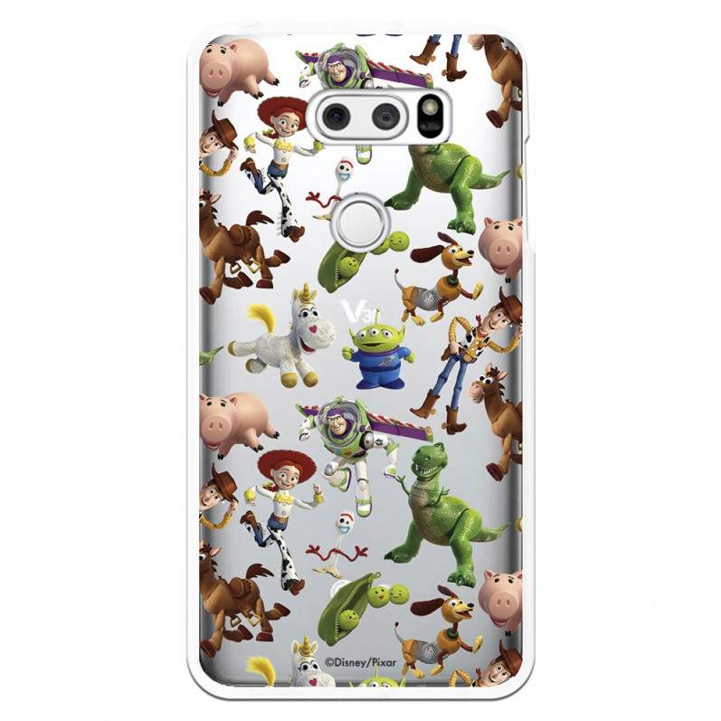 Carcasa Oficial Carcasa Oficial Disney Toy Story Siluetas Transparente - Toy Story para LG V30 - La Casa de las Carcasas