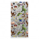 Offizielle Disney Toy Story Silhouettes transparente Hülle – Toy Story für Sony Xperia XA1 Plus