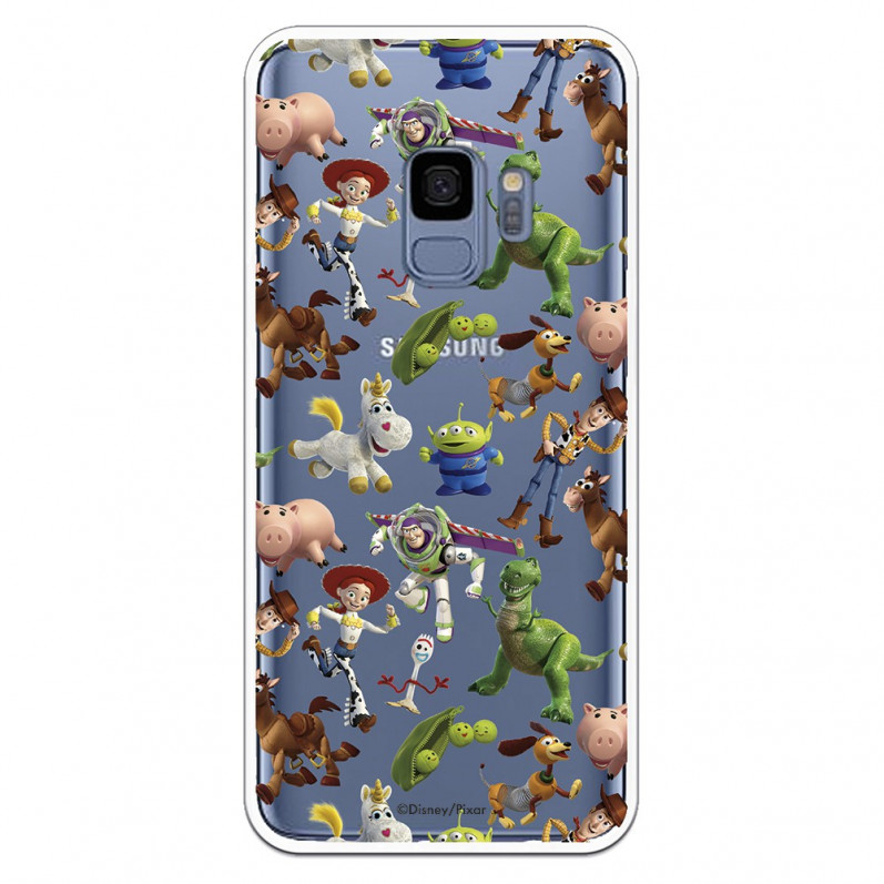 Offizielle Disney Toy Story Silhouettes Transparente Hülle – Toy Story für Samsung Galaxy S9