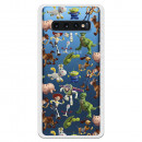 Offizielle Disney Toy Story Silhouettes Transparente Hülle – Toy Story für Samsung Galaxy S10 Plus