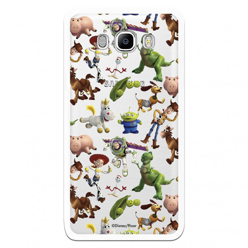 Offizielle Disney Toy Story Silhouettes Transparente Hülle – Toy Story für Samsung Galaxy J7 2016