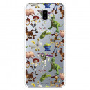 Offizielle Disney Toy Story Silhouettes Transparente Hülle – Toy Story für Samsung Galaxy J6 Plus