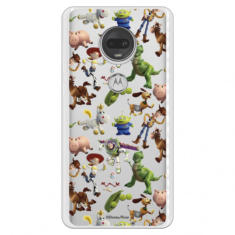 Offizielle Disney Toy Story Silhouettes transparente Hülle – Toy Story für Motorola Moto G7